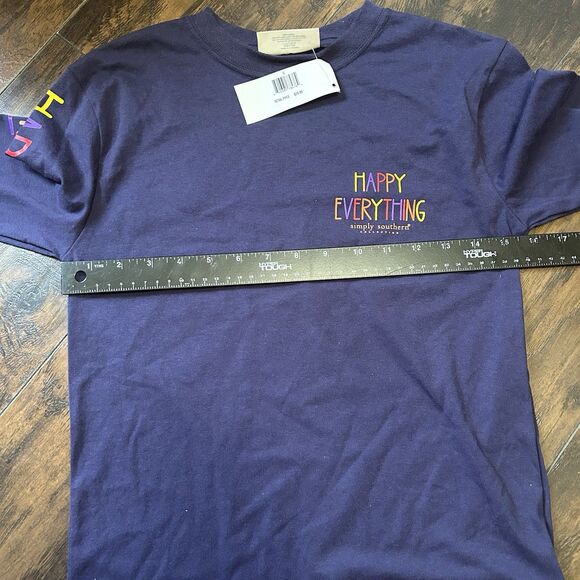 NWT Simply Southern Happy Everything Fall Holiday Long Sleeve TShirt Youth Small - Picture 6 of 8